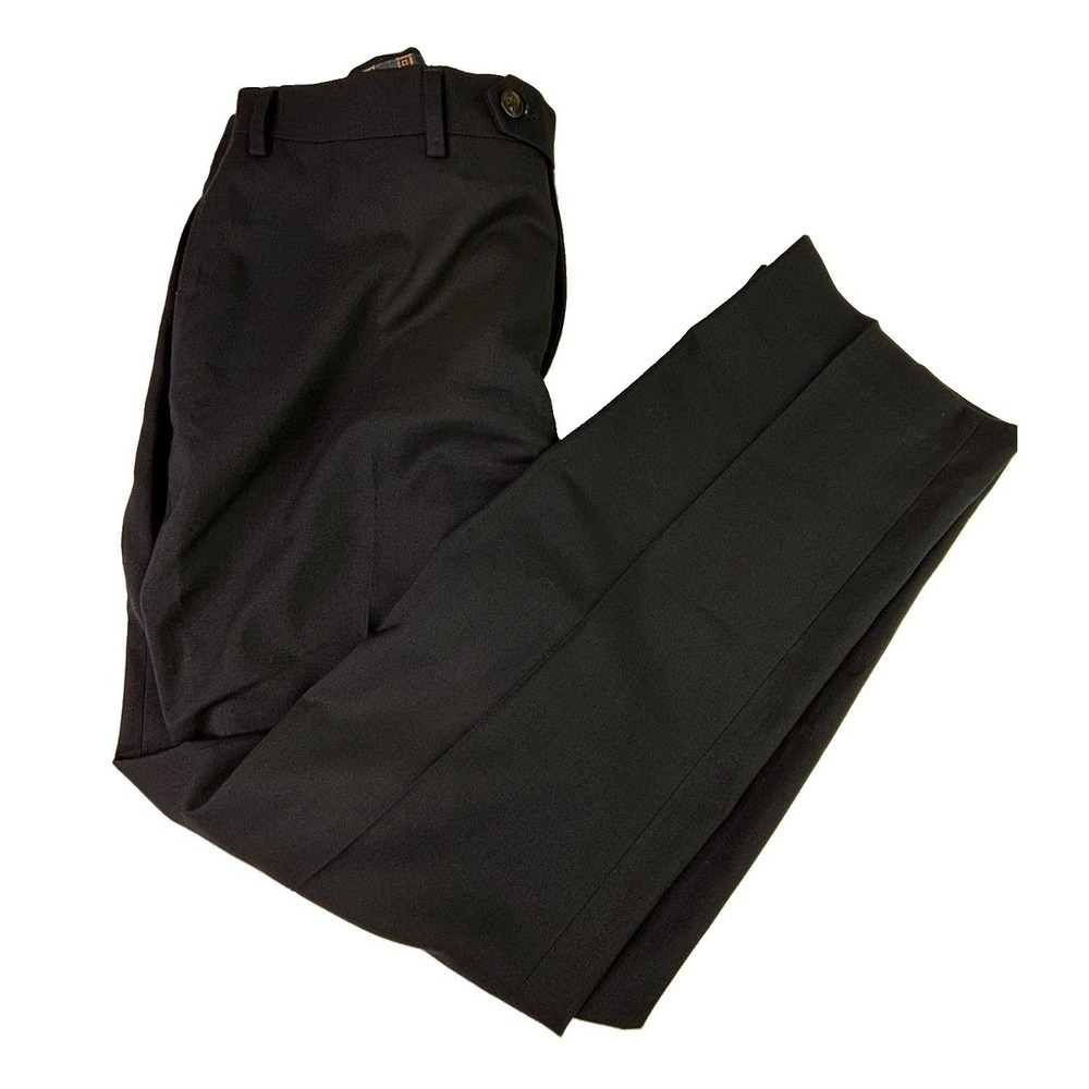 Lauren Ralph Lauren Dress Pants Mens 38x30 Navy Blue Flat Front Office Trousers